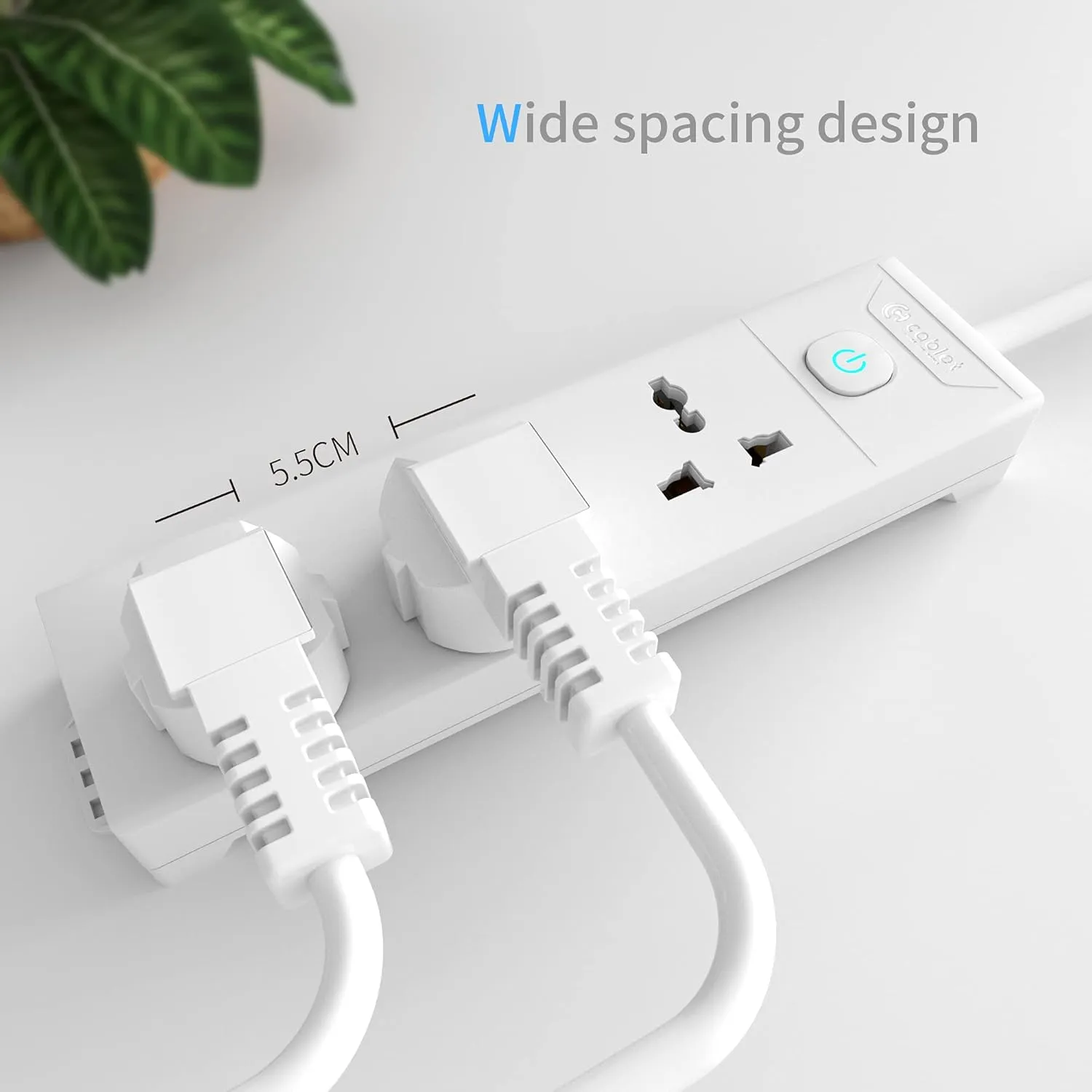 Cablet Spike 3 Socket 1 Switch 1.8m view 2